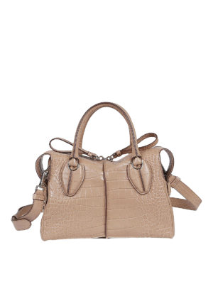 TOD'S: Bowling - Bowling Tasche - Beige