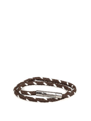 TOD'S: Bracciali e Braccialetti - Bracciale New Scooby a doppio giro bicolore