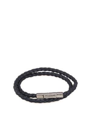TOD'S: Bracciali e Braccialetti - Bracciale MyColors in pelle blu scura