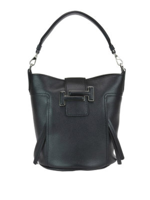 TOD'S: Secchielli - Secchiello Double T piccolo nero