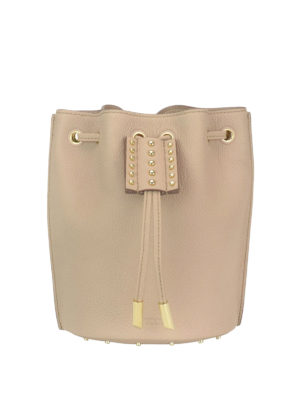 TOD'S: Secchielli - Micro secchiello in pelle martellata