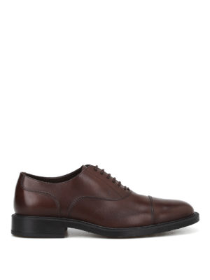 TOD'S: classiche - Stringate Oxford in pelle marrone scuro