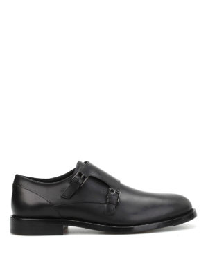 Tod'S: classic shoes - Semi-glossy leather monk straps