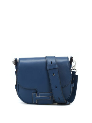 TOD'S: borse a tracolla - Borsa a tracolla in pelle Double T