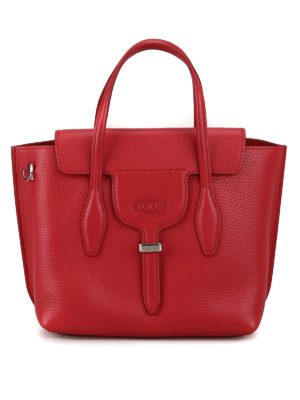 TOD'S: borse a tracolla - Borsa a mano Joy Mini rossa