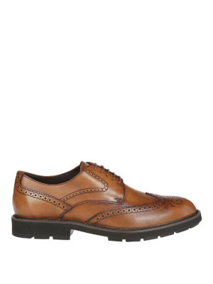 TOD'S: scarpe stringate - Leather brogue shoes