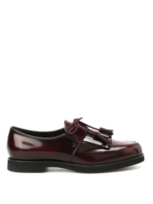 TOD'S: scarpe stringate - Allacciate in pelle cangiante