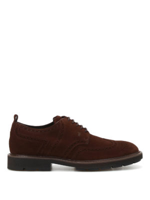 Tod'S: lace-ups shoes - Suede Derby brogues