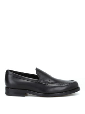 TOD'S: Mocassini e slippers - Mocassino formale nero in pelle