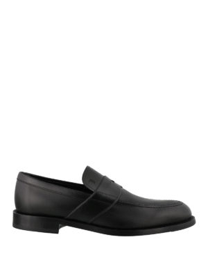 TOD'S: Mocassini e slippers - Mocassini neri in pelle