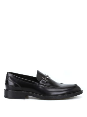 TOD'S: Mocassini e slippers - Mocassini con Double T in metallo brunito