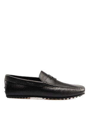 TOD'S: Mocassini e slippers - Mocassino City in pelle nera