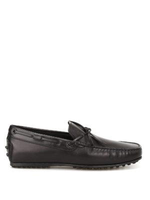 Tod'S: Loafers & Slippers - City Gommino black leather loafers
