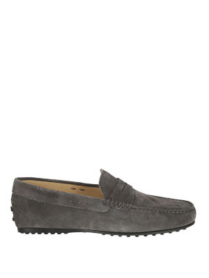 TOD'S: Mocassini e slippers - Mocassino City Gommino grigio