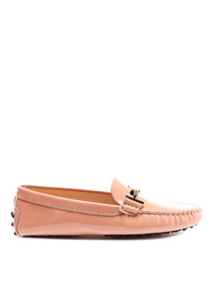 TOD'S: Mocassini e slippers - Mocassini in vernice con Doppia T