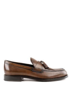 TOD'S: Mocassini e slippers - Mocassini in pelle con doppia nappina