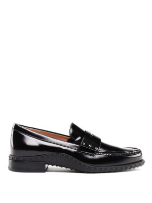 TOD'S: Loafers & Slippers - Gommini detailed polished leather loafers