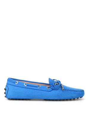 Tod'S: Loafers & Slippers - Heaven light blue nubuck loafers