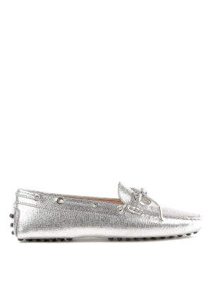TOD'S: Mocassini e slippers - Mocassini Heaven in pelle con fiocco e logo