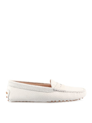 TOD'S: Mocassini e slippers - Mocassini Gommini in pelle stampa rettile