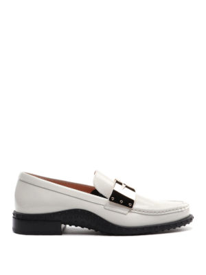 TOD'S: Mocassini e slippers - Mocassini in vernice con placca in metallo
