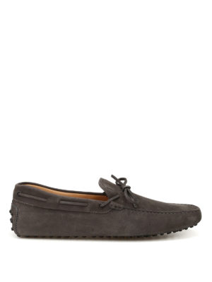 Tod'S: Loafers & Slippers - New Laccetto nubuck driving shoes