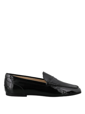 TOD'S: Mocassini e slippers - Mocassini classici in pelle verniciata