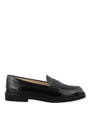 TOD'S: Mocassini e slippers - Mocassini in pelle spazzolata