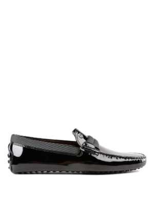 TOD'S: Mocassini e slippers - Mocassini Smoking Gommino in pelle verniciata
