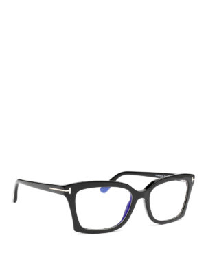 TOM FORD: Occhiali - Occhiali da vista neri  montatura squadrata
