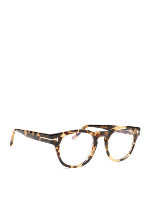 TOM FORD: Occhiali - Occhiali da vista avana tondi