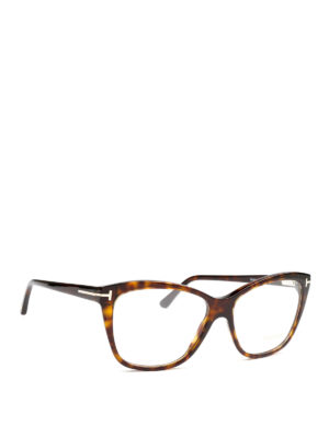 TOM FORD: Occhiali - Occhiali da vista in acetato tartaruga