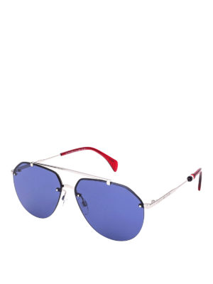 TOMMY HILFIGER: sunglasses - Frameless aviator sunglasses