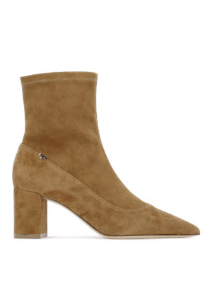 TORY BURCH: tronchetti - Stivaletti Penelope in pelle scamosciata