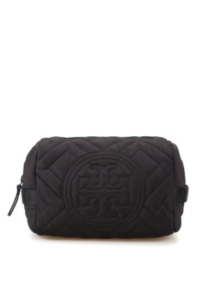 TORY BURCH: custodie e cover - Beauty case Fleming in nylon trapuntato