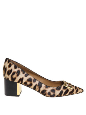 TORY BURCH: court shoes - Gigi Leopard haircalf pumps