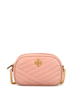 TORY BURCH: borse a tracolla - Borsa a tracolla Kira Chevron rosa