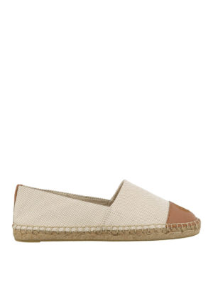 TORY BURCH: espadrillas - Espadrillas Color-block in canvas e nappa