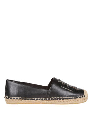 TORY BURCH: espadrillas - Espadrillas Ines nere in nappa