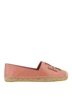 TORY BURCH: espadrillas - Espadrilles Ines rosa in pelle