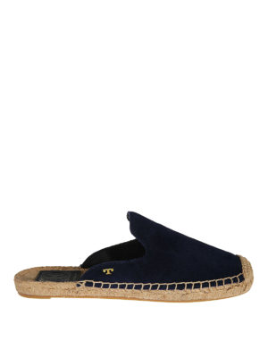 TORY BURCH: espadrillas - Espadrillas Max in camoscio