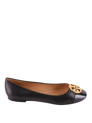 TORY BURCH: ballerine - Ballerine Chelsea nere in nappa