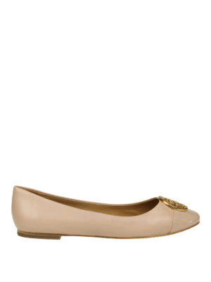 TORY BURCH: ballerine - Ballerine Chelsea in pelle inserto lucido