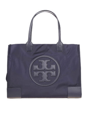 TORY BURCH: shopper - Shopper Ella in nylon blu