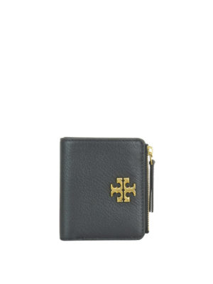 TORY BURCH: portafogli - Portafoglio con logo in metallo applicato