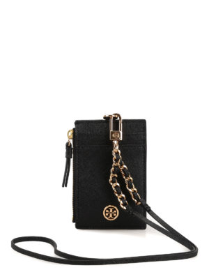 TORY BURCH: portafogli - Portacarte Robinson Lanyard