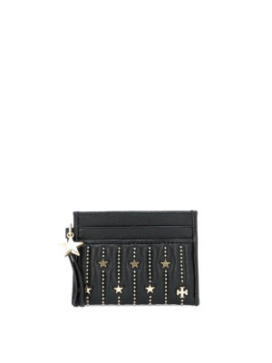 TORY BURCH: portafogli - Piccolo portacarte con stelline