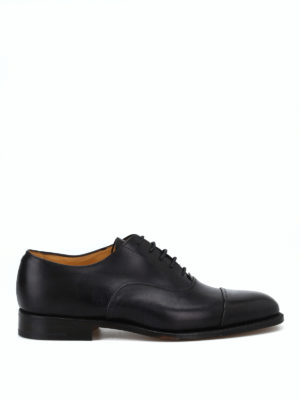 TRICKER'S: classiche - Francesina Appleton nera in pelle liscia