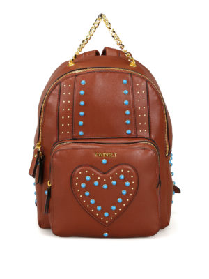 TWINSET: zaini - Zaino con cuore e borchie