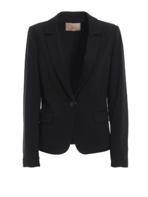 TWINSET: blazers - Single-breasted black blazer